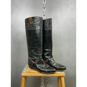Vintage Bally‎ leather mid calf riding boot rare size 5.5
